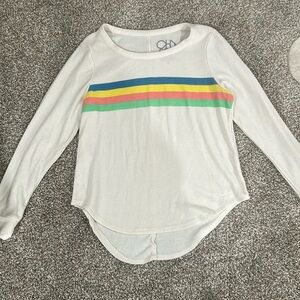chaser lightweight sweatshirt with stripe